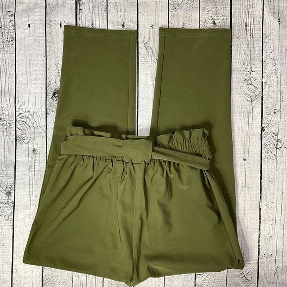 GRACE KARIN Paper Bag Tie Waist Pants - Picture 3 of 4